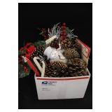 Holiday Candles & Pinecones