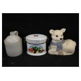 Stoneware Jug & Cookie Jars