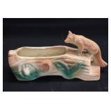 8' Red Fox & Log Planter