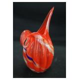 Hand Blown Art Glass Squirrel Vase