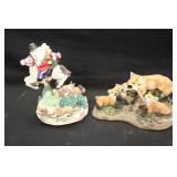 Fox & Santa Claus Figurines