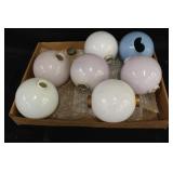 Assorted Vintage Glass Lightning Rod Balls