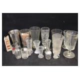 Soda Fountain Glasses & Miniature Mugs