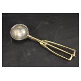 Nickel & Brass Dairy Fresh Ice Cream Scoop