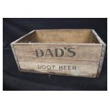 Dad's Root Beer Advertising Crate