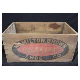 Hamilton Brown Shoe Advertising Crate