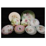 Large Selection of Hand Painted Dishes