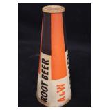 9.5' 1950s A&W Root Beer Mega Phone Carton