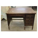 Vintage Wooden Executive Desk