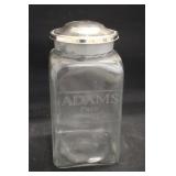 Adams Pure Chewing Gum Glass Canister