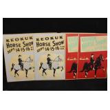 Early Keokuk Horse Show Posters