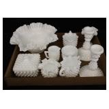 Hobnail Milk Glass