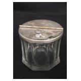 Early Hexagonal Glass Sugar Jar