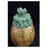 USA Made Porcelain Pineapple Cookie Jar