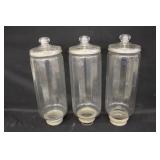 18' Glass Gravity Flow Candy Topping Dispensers