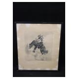 'The Outlaw' Framed Lithograph Print