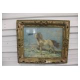 Vintage Framed Stallion Print
