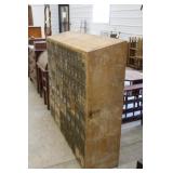 Vintage Post Office Mail Cabinet