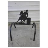 Metal Western Roper Lawn Decoration