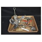 Vintage Utensils, Cookie Cutters, & Sandbox Shovel