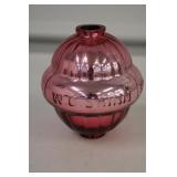5 1/8' Pink Shinn Ribbed Lightning Rod Ball