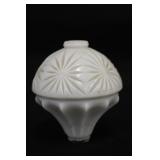 5' Hawkeye White Glass Lightning Rod Ball