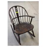 Windsor Style Barrel Back Rocking Chair