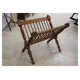 Mahogany Magazine Rack