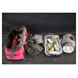 Flashlight, Hardware & Toolbag