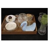 Assorted Vases, Cups, & Glassware