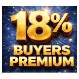 18% Buyer's Premium On All Items