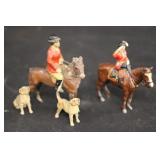 Lead Horse & Hound Toy Figures