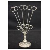 12' Art Deco Wire Silver Plated Stand