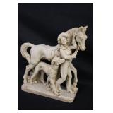 Lady Cowboy Soapstone Figurine