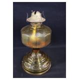 EAPG Amber Oil Lamp