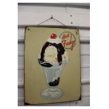Reproduction Hot Fudge Sundae Tin