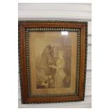 Vintage Framed Horse Print