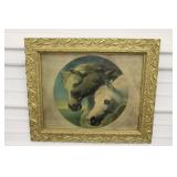 Vintage Framed Pharaoh's Horses