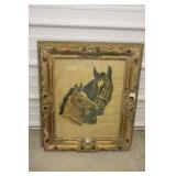 Vintage Framed Horse Print