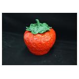 Ceramic Strawberry Cookie Jar