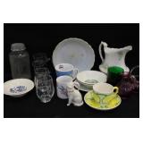 Glassware, Old Judge Coffee Jar & Misc.