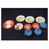 Tin Children's Dishes & Cups