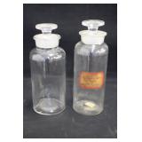 Vintage Glass Apothecary Bottle Jars