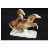 Czech Hand Painted Horses Figurine