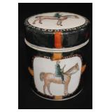 Equestrian Themed Porcelain Humidor