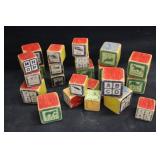Vintage Alphabet/Number/Animal Wood Blocks