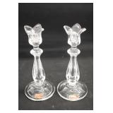 Gorham Crystal 8.5' Candle Holders