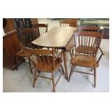 Drop Leaf Kitchen Table & 6 Chairs