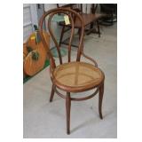 Walnut Caned Bottom Ice Cream Chair