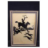 After The Fox Framed Silhouette